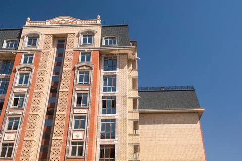 Modern apartment complex design Stock Photos
