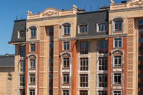 Modern apartment complex design Stock Photos
