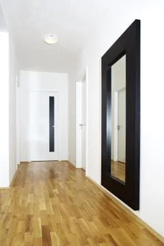 Modern apartment interior - corridor Stock Photos
