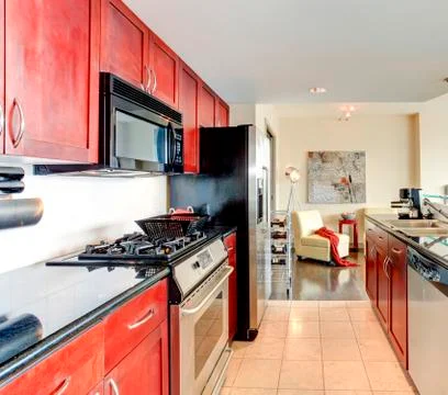 Modern apartment interior. Stock Photos