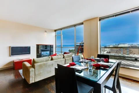 Modern apartment interior. Stock Photos