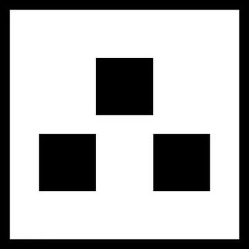 Modern  application icon in black and white Stock Illustration