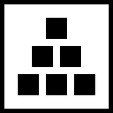 Modern  application icon in black and white Stock Illustration