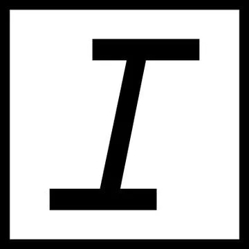 Modern  application icon in black and white Stock Illustration