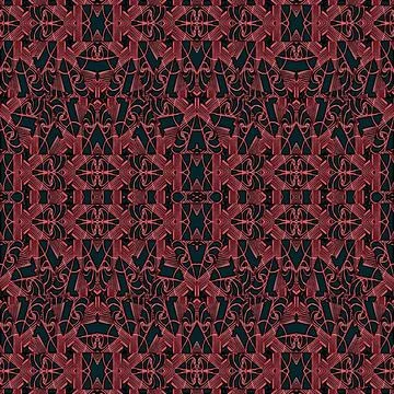 Modern Arabesque Seamless Textile Pattern Digital art collage technique mo... 스톡 사진