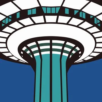 Modern Architectural Building Vector Illustration Printable Design Illustrazione stock