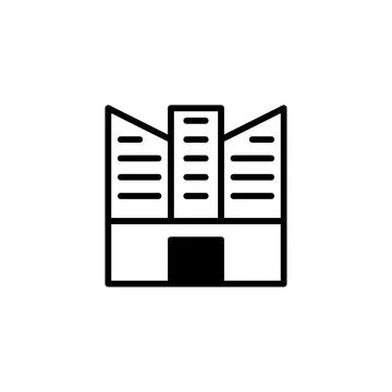 Modern architectural design representing contemporary office buildings show.. Ilustração Stock