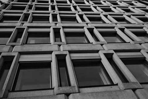 Modern Architectural Design with Unique Angle Foto stock