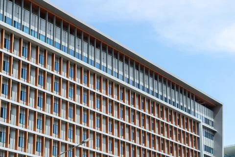 Modern architectural design urban setting building structure contemporary 写真素材