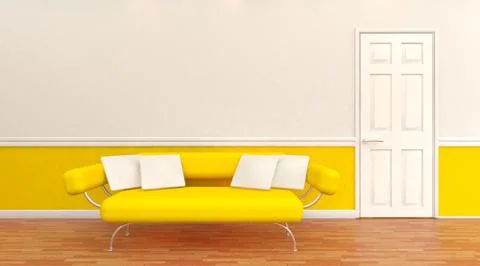 Modern architectural interior Stock Illustration