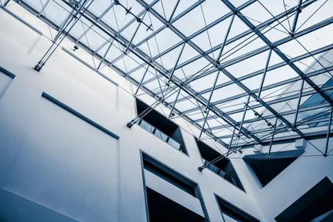 Modern architectural skylight structure 스톡 사진