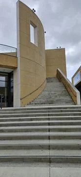 A modern architectural staircase Foto stock