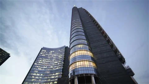 Modern Architecture and People Stock Footage 98497178