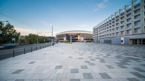 Modern Architecture and Public Space in Romania Stock Footage 43397284