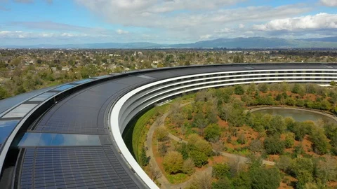 Modern architecture Apple Park CA Vídeo Stock 105833172