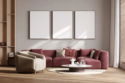 Modern Architecture Background with Luxury Interior Design Elements 스톡 일러스트