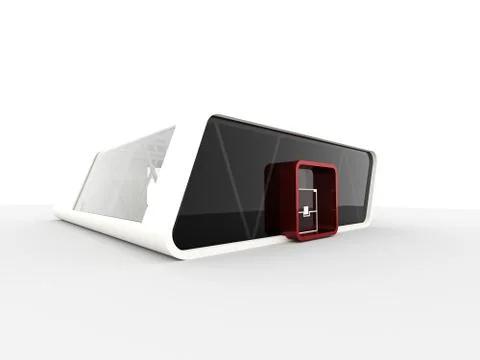 Modern architecture building isolated Stock Illustration