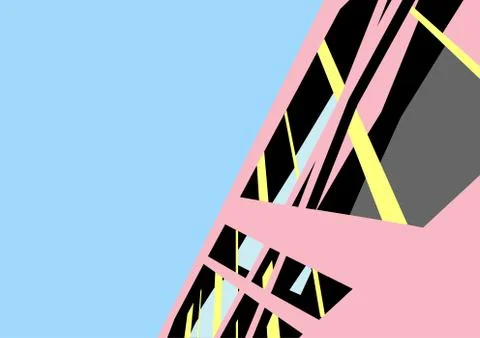 Modern architecture building vector Stock Illustration