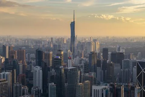 Modern architecture of the central skyscraper Foto stock
