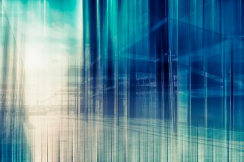 Modern architecture in the city abstract Stock Illustration