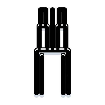 Modern architecture design element representing urban towers Stock Illustration