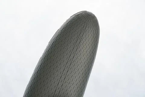 Modern Architecture Detailed Pattern Tower Structure 스톡 사진