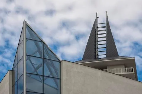 Modern architecture in eastern hungary. Stock Photos