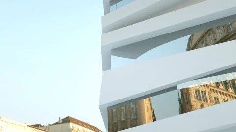 Modern architecture Stock Footage 58698945
