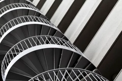 Modern architecture. Graphical geometric pattern on modern building. Stock Photos