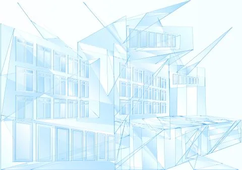 Modern architecture Stock Illustration