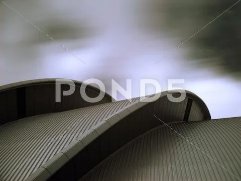 Modern architecture in infrared Stock Photos