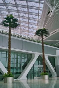Modern architecture interior Stock Photos