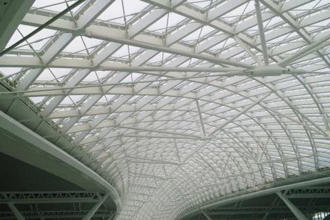 Modern architecture interior Stock Photos