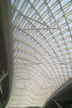 Modern architecture interior Stock Photos