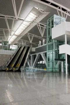 Modern architecture interior Stock Photos