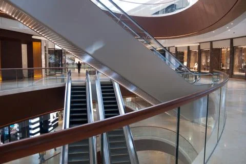 Modern architecture interior Stock Photos