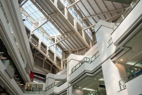 Modern architecture interior Stock Photos