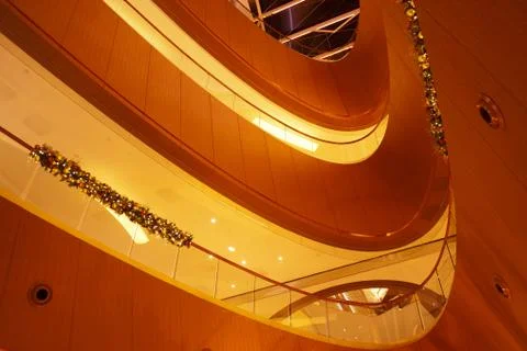 Modern architecture interior Stock Photos