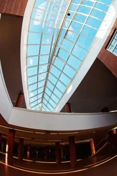 Modern architecture interior Stock Photos