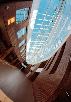 Modern architecture interior Stock Photos