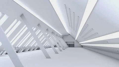 Modern architecture Interior visualisation Stock Footage 81544893