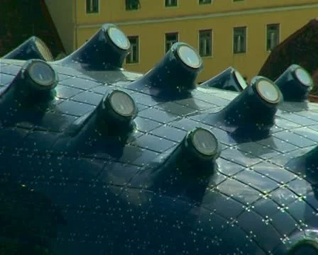 Modern architecture - Kusthaus, Graz Stock-Footage 10715009