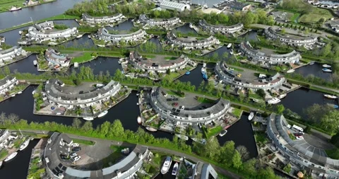 Modern architecture in the netherlands Stock Footage 273043757
