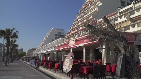 Modern architecture pyramid high risers in southern France Stock Footage 91354014