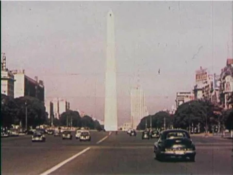 Modern architecture is shown in different countries of South America in 1959. Stock Footage 74975147