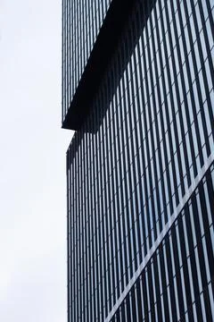 Modern architecture skyscraper building. Cube shapes. Conference and business Stock Photos