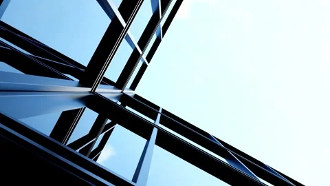 Modern architecture, Skyscraper corporate office building Stock Footage 334910671