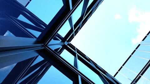 Modern architecture, Skyscraper corporate office building Stock Footage 334910672