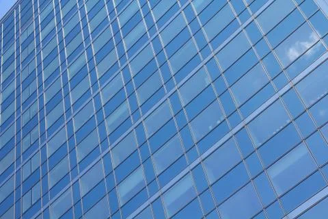 Modern architecture - skyscraper windows background texture. Modern office bu Stockfoto's