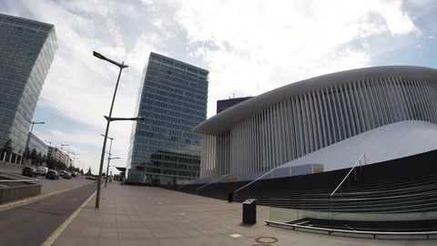 Modern Architecture A View of a Unique Building in London on January 18, 2024 Vidéo 348166377
